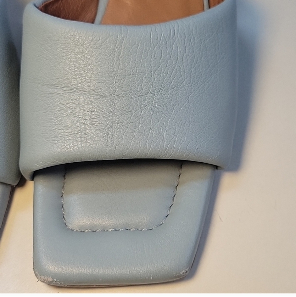 ANGEL ALARCON Pale Light Blue Slides/mules Size 39 - Picture 5 of 12